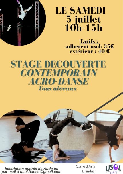 Stage découverte Contemporain / Acrodanse 05.07.2025
